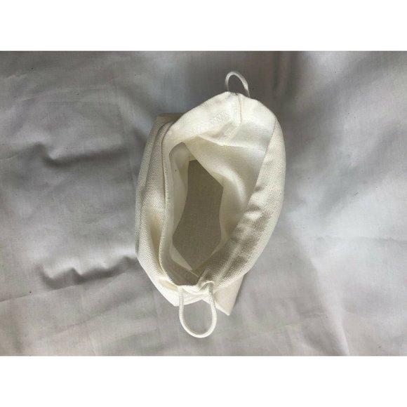 Chloe Dustbag Storage Drawstring Pouch White 13" x 7" - Picture 9 of 9